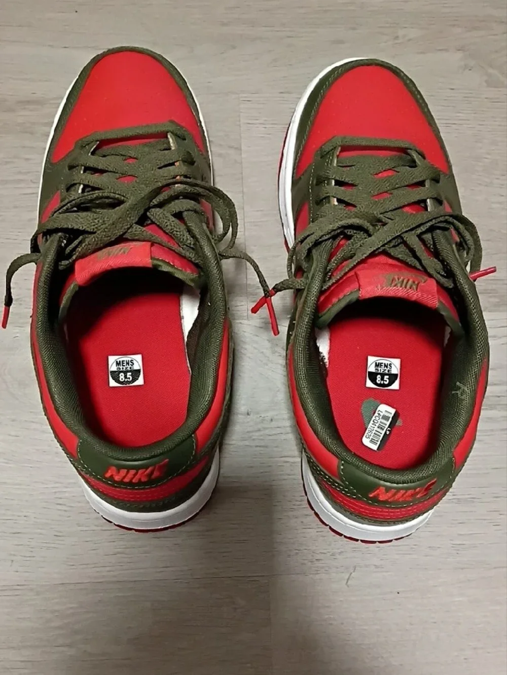 Nike Dunk Low Retro Sneakers - Mystic Red & Cargo Khaki